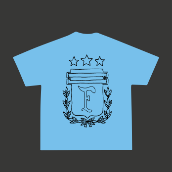 FOF Argentina Relaxed-Fit Baby Blue T-shirt