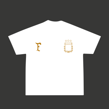 FOF Argentina Relaxed-Fit White In Gold T-shirt