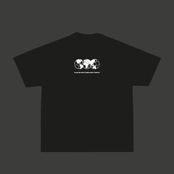 FOF Fifa White Logo Relaxed-Fit Black T-shirt