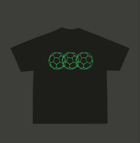 FOF Fifa Green Logo Relaxed-Fit Black T-shirt