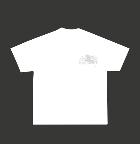 FOF Grey Horse Relaxed-Fit White T-shirt