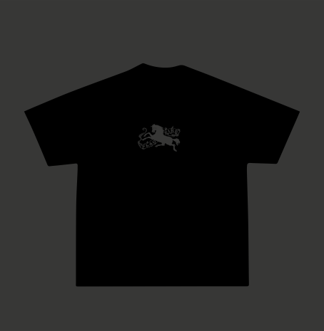 FOF Grey Horse Relaxed-Fit Black T-shirt