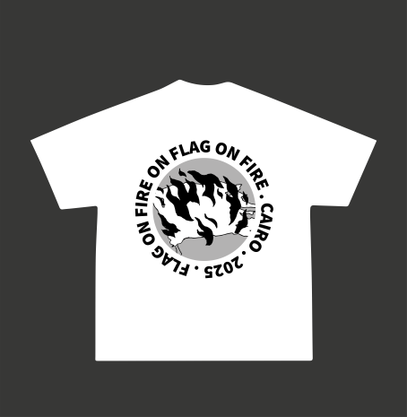FOF Black design Relaxed-Fit White T-shirt - Image 2