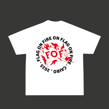 FOF Red design Relaxed-Fit White T-shirt