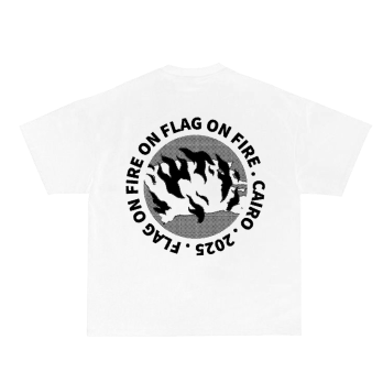 FOF Black and white Relaxed-Fit White T-shirt
