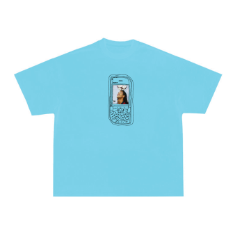 FOF 7610 R10 Relaxed-Fit Baby Blue T-shirt
