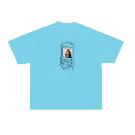 FOF 7610 R10 Relaxed-Fit Baby Blue T-shirt