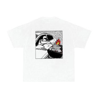 FOF Fire-man  Relaxed-Fit White T-shirt