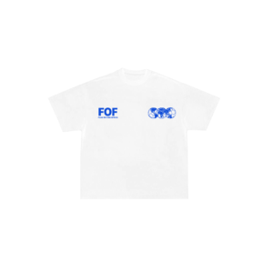 FOF Fifa Blue Logo Relaxed-Fit  White T-shirt