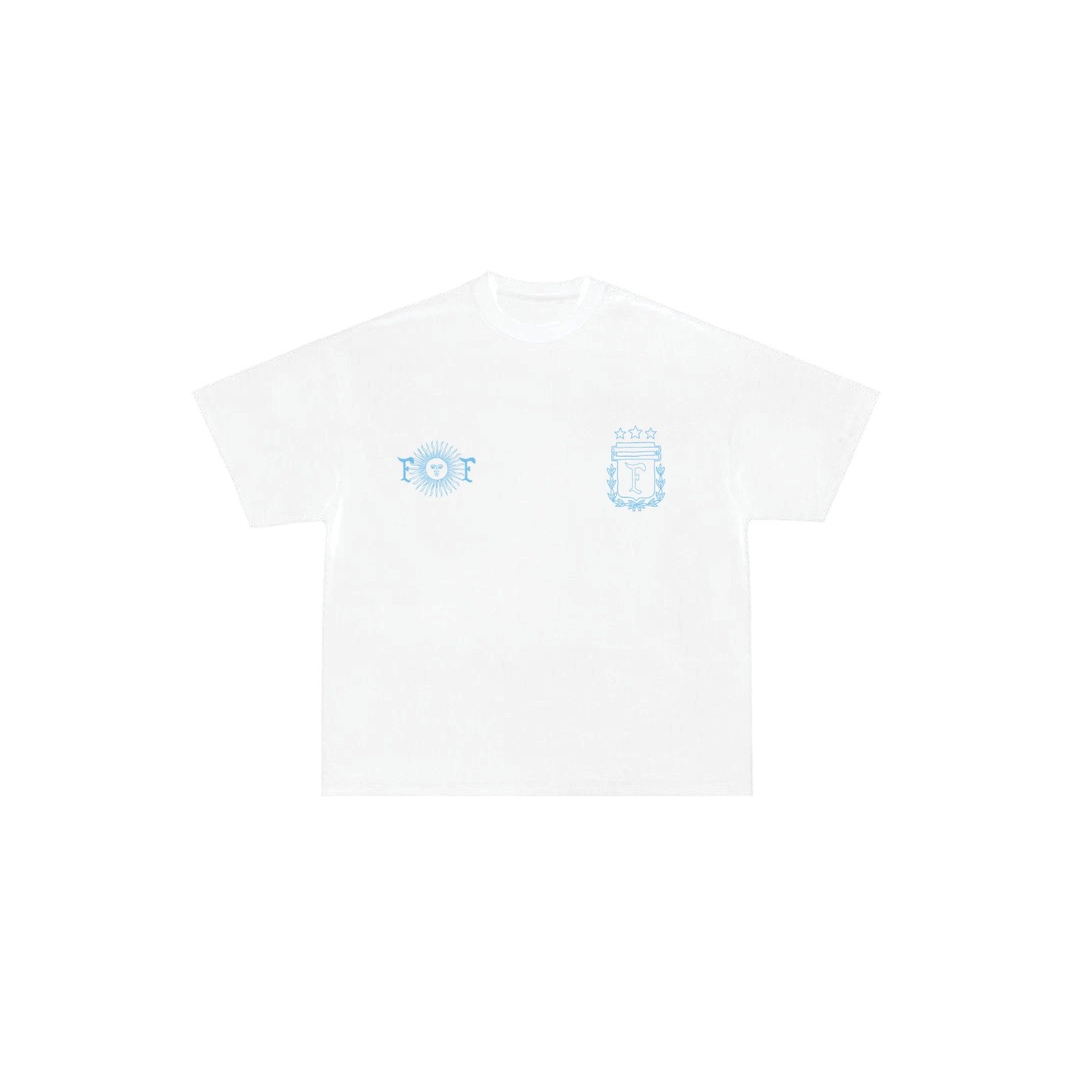 FOF Argentina Relaxed-Fit Baby Blue T-shirt
